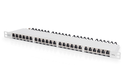 [DN-91624S-SL-EA-G] DIGITUS CAT 6A, Klasse EA High Density Patch Panel, geschirmt