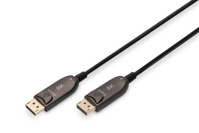 [AK-340107-200-S] DIGITUS DisplayPort AOC Hybrid Glasfaserkabel, UHD 8K, 20 m