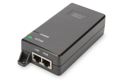 [DN-95103-2] DIGITUS Gigabit Ethernet PoE+ Injektor, 802.3at, 30 W