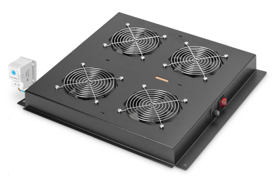 [DN-19 FAN-4-B-N] DIGITUS Dachlüftereinheit für Unique & Varioflex-N Netzwerkschränke & Dynamic Basic Netzwerk- und Serverschränke