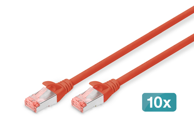 [DK-1644-020-R-10] DIGITUS CAT 6 S/FTP Patchkabel, 10 Stück
