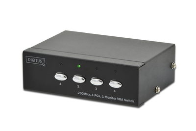 [DS-45100-1] DIGITUS VGA Switch 4 PCs, 1 Monitor
