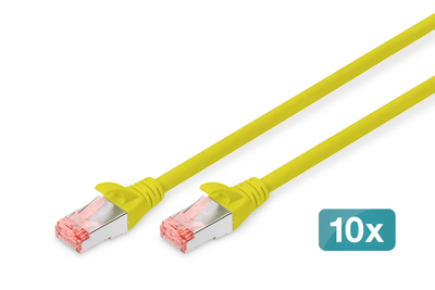 [DK-1644-050-Y-10] DIGITUS CAT 6 S/FTP Patchkabel, 10 Stück