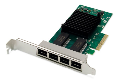[DN-10114] DIGITUS 4 Port Gigabit Ethernet Netzwerkkarte, RJ45, PCI Express,  Intel I350
