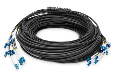 [DK-2A33CU030BK-BBB] DIGITUS Vorkonfektionierte Glasfaser Universal Breakout Kabel, Singlemode OS2, 12 Fasern, LC/UPC - LC/UPC