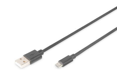 [AK-300110-018-S] DIGITUS USB-A  Micro-B Anschlusskabel, 1,8m