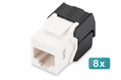 [DN-93603-8] DIGITUS CAT 6 Keystone Modul, ungeschirmt - 8 Stk.