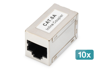 [DN-93905-10] DIGITUS CAT 6A Modulare Kupplung, geschirmt - 10 Stk.