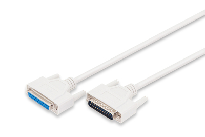 [AK-610201-020-E] DIGITUS Datentransfer Verlängerungskabel, D-Sub25/St - D-Sub25/Bu