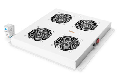 [DN-19 FAN-4-N] DIGITUS Dachlüftereinheit für Unique & Unique Light Netzwerkschränke und Unique Server-N Serverschränke