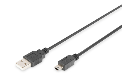 [DB-300130-010-S] DIGITUS USB-A  Mini-B Anschlusskabel, 1m