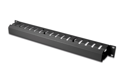 [DN-97617] DIGITUS Kabelführungspanel mit abnehmbarer Blende für 483 mm (19)-Schränke, 1HE