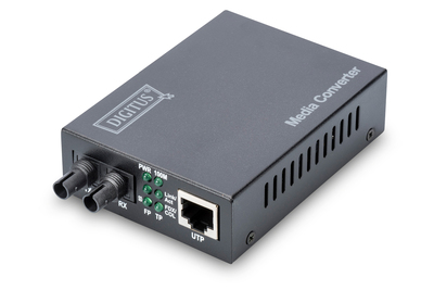 [DN-82010-1] DIGITUS Fast Ethernet Medienkonverter, RJ45 / ST