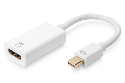 [AK-340416-002-W] DIGITUS Aktiver Mini DisplayPort auf HDMI Adapter / Konverter