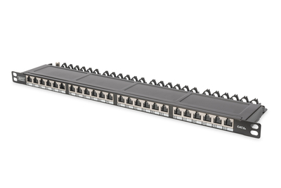 [DN-91624S-SL-EA] DIGITUS CAT 6A, Klasse EA High Density Patch Panel, geschirmt