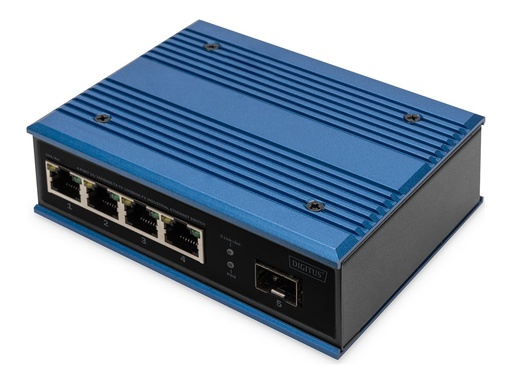 [DN-651130] DIGITUS Switch - industriell - unmanaged - 4 x 10/100 + 1 x Fast Ethernet SFP (Uplink)