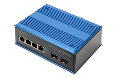 [DN-651149] DIGITUS Industrieller 4+2-Port Gigabit Ethernet PoE Switch