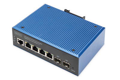 [DN-651155] DIGITUS Industrieller 4+2-Port L2 managed Gigabit Ethernet PoE Switch