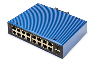 [DN-651159] DIGITUS Industrieller 16+2-Port L2 managed Gigabit Ethernet PoE Switch
