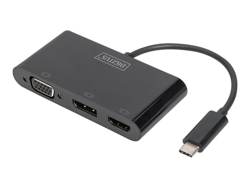 [DA-70859] DIGITUS Externer Videoadapter - USB-C - HDMI, VGA, DisplayPort