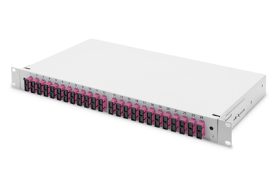 [DN-96322-4] DIGITUS LWL Spleißbox, 1HE, bestückt, 24x SC DX, OM4