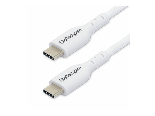 [USB2CC2MNCWHE] StarTech.com StarTech 2m (6.6ft) White USB-C Charging Cable, USB C Cable, USB 2.0 Type-C Laptop Charger Cord, 60W 3A Power Delivery, TPE Jacket, USB-C Data Transfer Cable, M/M - USB-Kabel - USB-C (M)