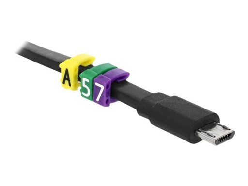 [18303] Delock Set Kabelmarker-Clips - Gelb