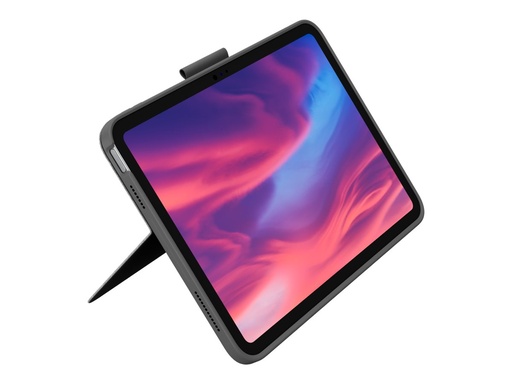 [920-011439] Logitech Combo Touch - Tastatur und Foliohülle - mit Trackpad - hintergrundbeleuchtet - Apple Smart connector - QWERTY - Spanisch - Oxford Gray - für Apple 10.9-inch iPad (10. Generation)