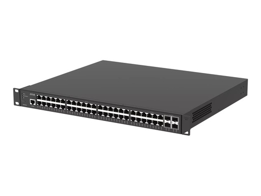 [02620-002] Axis D8248 - Switch - managed - 48 x 10 Gigabit Ethernet + 4 x 10 Gigabit SFP+ - an Rack montierbar - PoE++ (740 W)