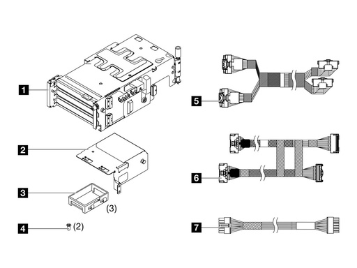 [4XF7A89287] Lenovo Server-Riser-Kit