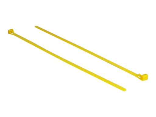[18761] Delock Kabelbinder - 30 cm - Gelb (Packung