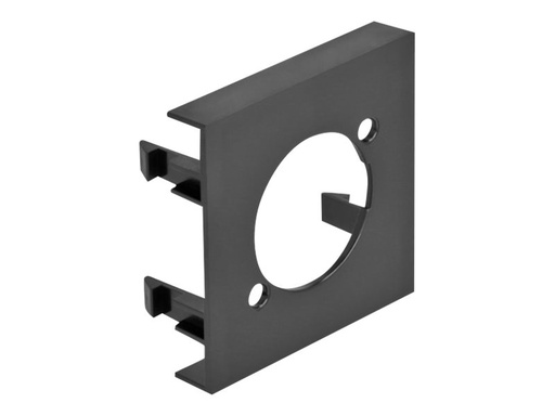 [81405] Delock Easy 45 - Einrastmodul - 45 x 45 mm, runder Ausschnitt D-Typ - Schwarz (Packung mit 5)