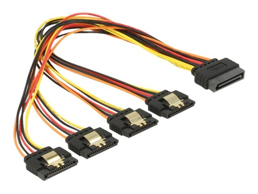 [60157] Delock Spannungsversorgungs-Verlängerungskabel - SATA-Stromstecker (M)