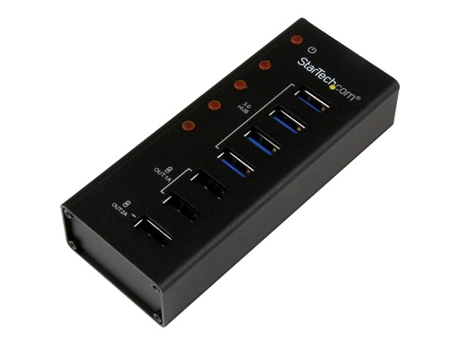 [ST4300U3C3] StarTech.com 4 Port USB 3.0 Hub plus 3 Ladeanschlüsse (2x 1A & 1x 2A)