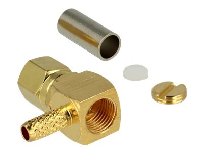 [65860] Delock SMC Stecker 90 gewinkelt zum Crimpen RG-174 RG-316 - Adapter - Antenne/TV