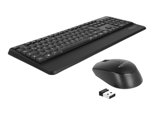 [12674] Delock Tastatur-und-Maus-Set - kabellos - 2.4 GHz