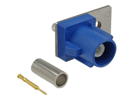[89743] Delock FAKRA C plug spring pin for crimping 1 prepunched hole