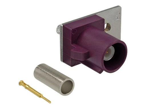 [89744] Delock FAKRA D plug spring pin for crimping 1 prepunched hole
