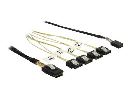 [85682] Delock Internes SAS-Kabel - SAS 6Gbit/s - Mini SAS (SFF-8087)