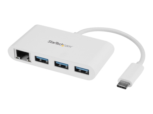[HB30C3A1GEA] StarTech.com 3 Port USB 3.0 Hub plus Gigabit Ethernet