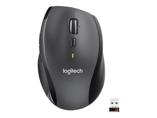 [910-006034] Logitech Marathon M705 - Maus - Für Rechtshänder - Laser - kabellos - 2.4 GHz - kabelloser Empfänger (USB)