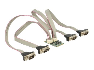 [95244] Delock MiniPCIe I/O PCIe full size 4 x Serial