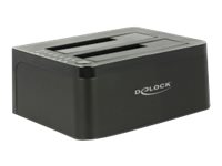 [62661] Delock Dual Docking Station SATA HDD > USB 3.0 with Clone Function - Speicher-Controller mit One-Touch-Klonen - 2.5", 3.5" (6.4 cm, 8.9 cm)