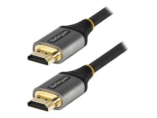 [HDMM21V4M] StarTech.com 4 m 8K HDMI 2.1 Kabel - 8K 60Hz/4K 120Hz HDR10+ eARC - Ultra High Speed - HDMI-Kabel mit Ethernet - HDMI männlich zu HDMI männlich - 4 m - abgeschirmt - Grau, Schwarz - passiv, 4K120Hz Unterstützung, 8K60Hz (7680 x 4320)