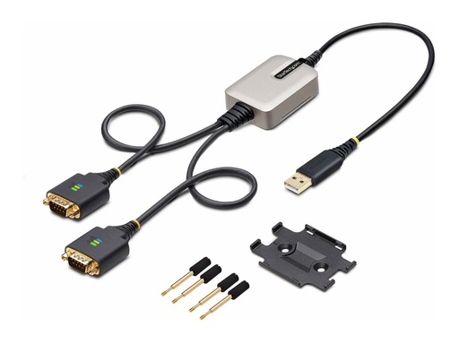 [2P1FFC-USB-SERIAL] StarTech.com 60cm 2-Port USB auf Seriell Adapter, COM-Retention, FTDI - Kabel USB / seriell - USB (M)