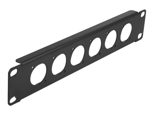 [86501] Delock Patchpanel (Blindblech) - Rack montierbar - Schwarz - 1U - 25.4 cm (10")