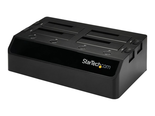 [SDOCK4U33] StarTech.com 4-Bay USB 3.0 SATA Festplatten Dockingstation, Extern - Speichergehäuse - 4 Schächte (SATA-600)