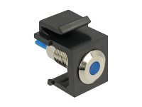 [86461] Delock LED - Keystone Jack - Schwarz