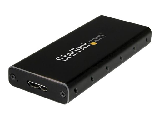 [SM21BMU31C3] StarTech.com Startech SSD Festplattengehäuse für M.2 Festplatten - USB 3.1 Type C - NGFF - USB C Kabel - USB 3.1 Case auf M2 Adapter - Speichergehäuse - M.2 - SATA 6Gb/s - USB 3.1 (Gen 2)