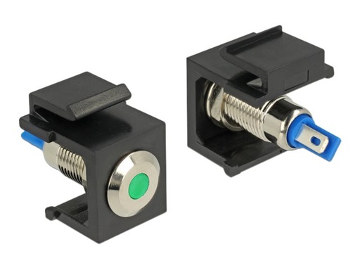 [86463] Delock Keystone LED green 6 V flat - Modulare Eingabe